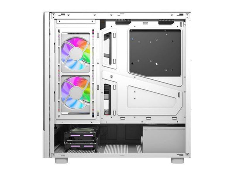Darkflash DS950V Computer Case with Display + 6 Fans - Gehäuse - Weiß