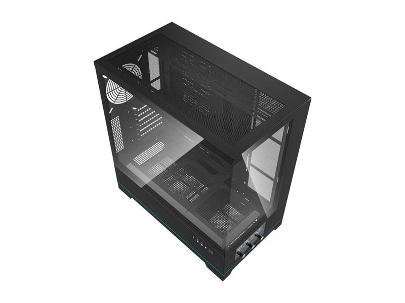 Darkflash DY451 computer case without fans (black) - Gehäuse - Miditower - Schwarz