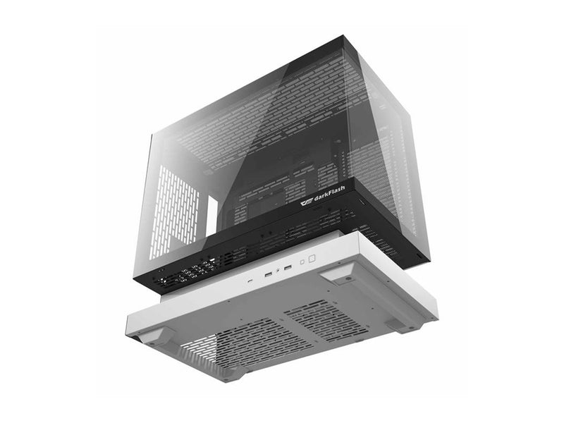Darkflash F1 Computer Case with 6 ARGB Fans - Gehäuse - Weiß