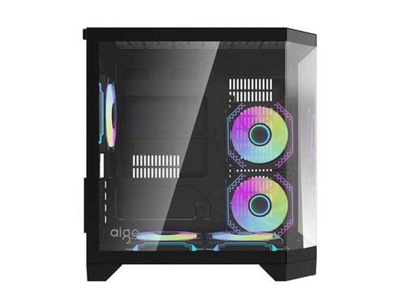 Darkflash FT350 Computer Case with 5 ARGB Fans - Black - Gehäuse - Schwarz