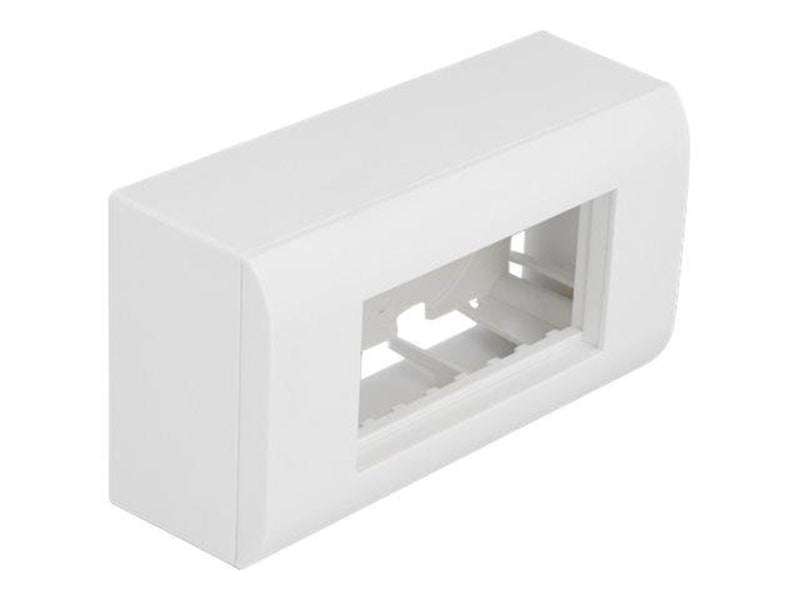 DeLOCK Easy 45 - Surface Mounted Box - White RAL 9003