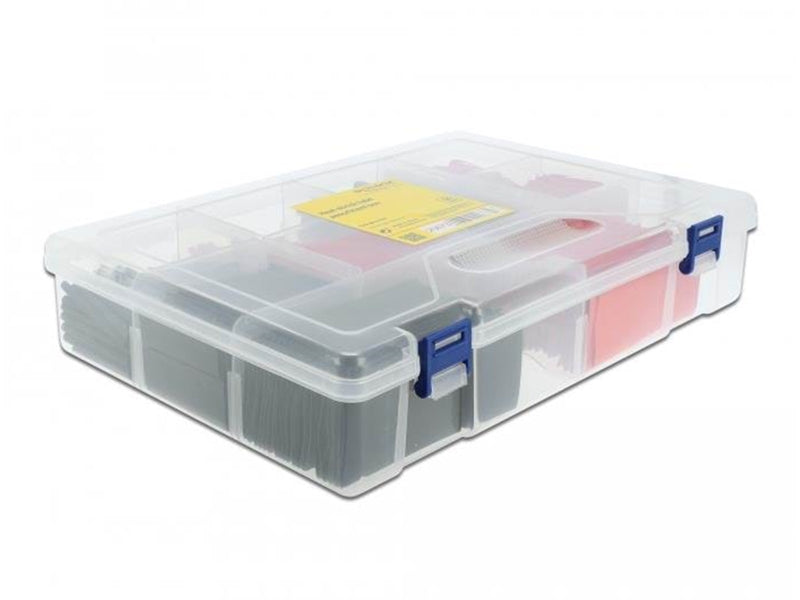 DeLOCK Heat shrink tube assortment box red / black 520 pieces