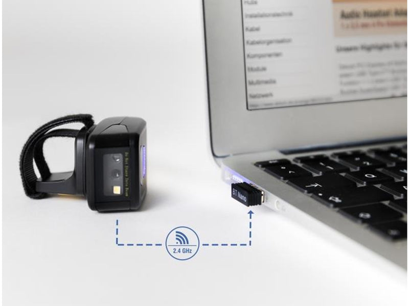 DeLOCK Ring - 2D Wireless Portable Barcode Scanner