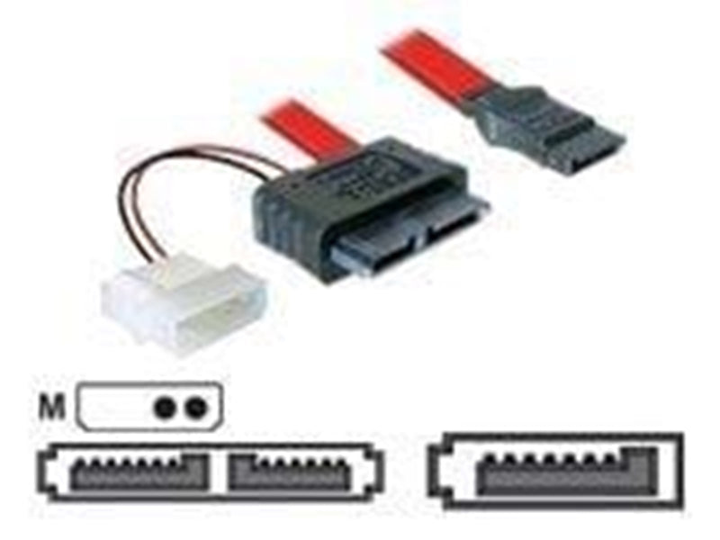 DeLOCK Slimline SATA & Power cable 30