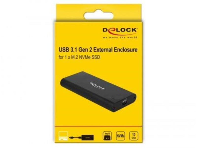 DeLOCK - Storage Enclosure - M.2 NVMe Card - USB 3.1 (Gen 2)