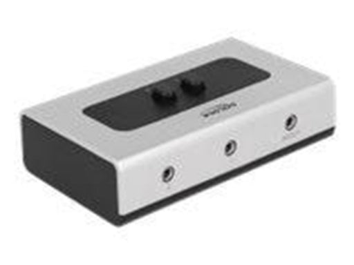 DeLOCK Switch Stereo Jack 3.5 mm USB-Hubs - 2 - Schwarz