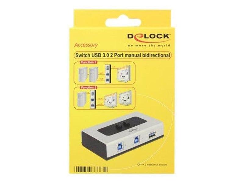 DeLOCK Switch USB 3.0 2 port Manual Bidirectional USB-Hubs - 2 - Schwarz