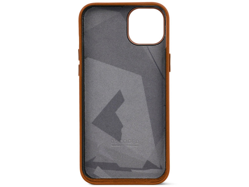 Decoded Leather Backcover for iPhone 15 Plus Tan