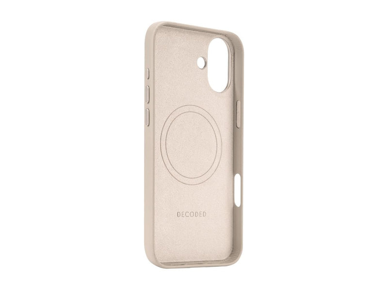 Decoded Leather Backcover for iPhone 16 Plus Clay