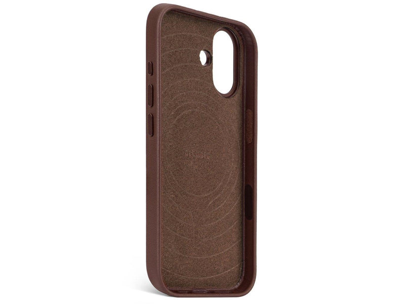 Decoded - Leather Backcover for iPhone 17 - Chocolat brown