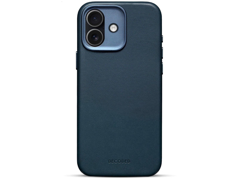 Decoded - Leather Backcover for iPhone 17 - Navy shadow