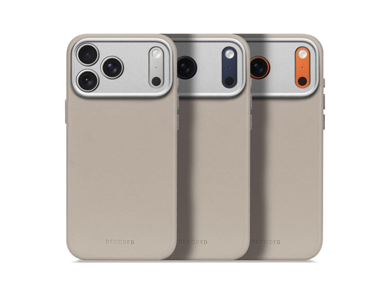 Decoded - Leather Backcover for iPhone 17 Pro Max - Solid Clay