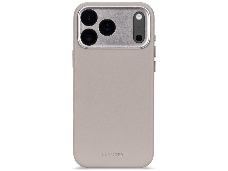 Decoded - Leather Backcover for iPhone 17 Pro Max - Solid Clay