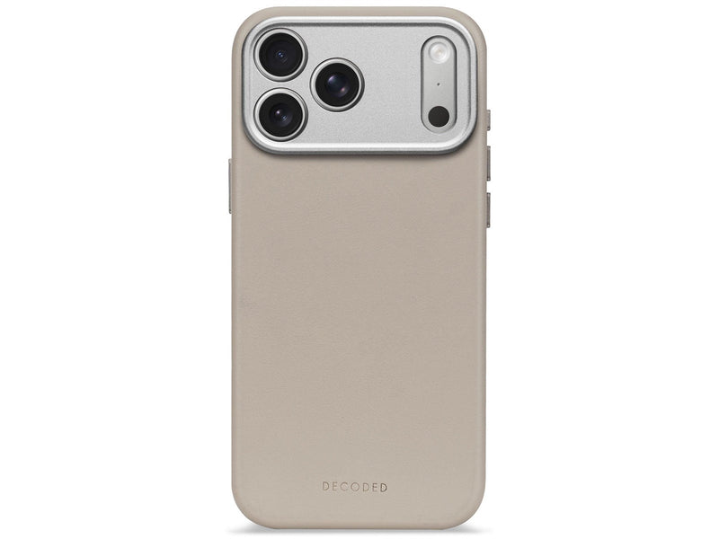 Decoded - Leather Backcover for iPhone 17 Pro Max - Solid Clay
