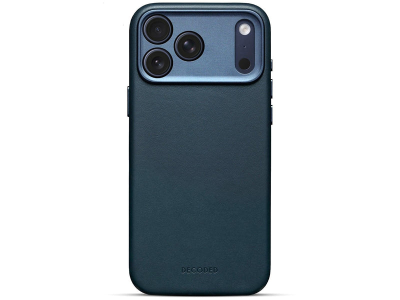 Decoded - Leather Backcover for iPhone 17 Pro  - Navy Shadow