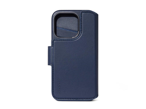 Decoded Leather Detachable Wallet for iPhone 15 Pro True Navy