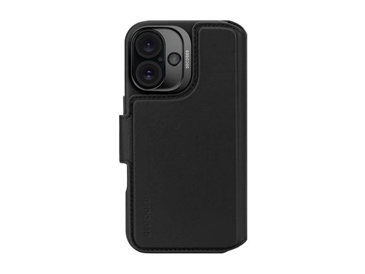 Decoded Leather Detachable Wallet for iPhone 16 Black
