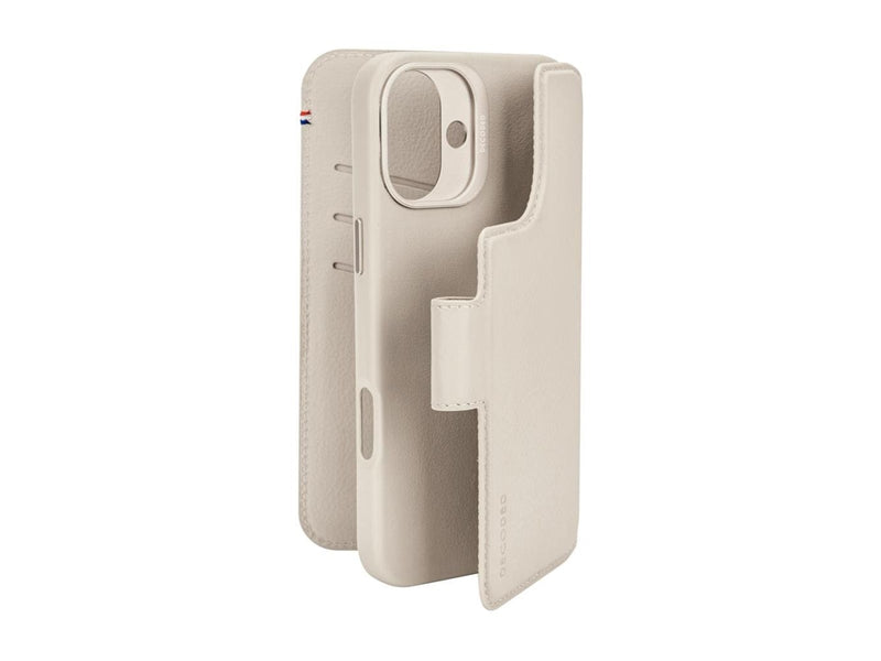 Decoded Leather Detachable Wallet for iPhone 16 Plus Clay