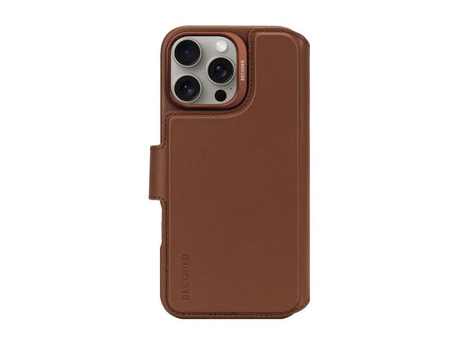 Decoded Leather Detachable Wallet for iPhone 16 Pro Max Tan