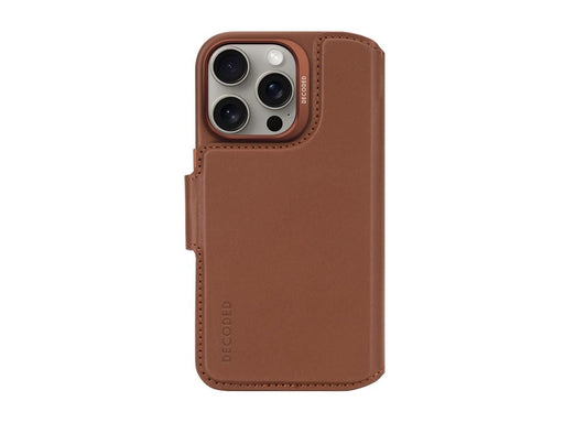 Decoded Leather Detachable Wallet for iPhone 16 Pro Tan