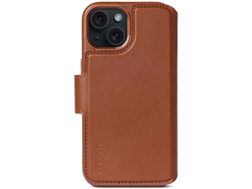 Decoded Leather Detachable Wallet - tan - iPhone 15