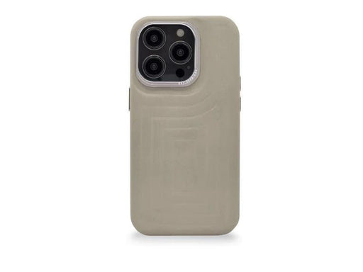 Decoded Leather Embossed Backcover for iPhone 14 Pro Clay