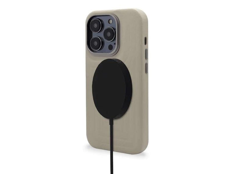 Decoded Leather Embossed Backcover for iPhone 14 Pro Clay