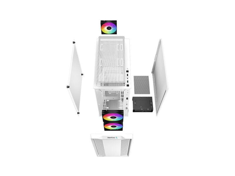 DeepCool CC360 WH ARGB - Gehäuse - Miditower - Weiß