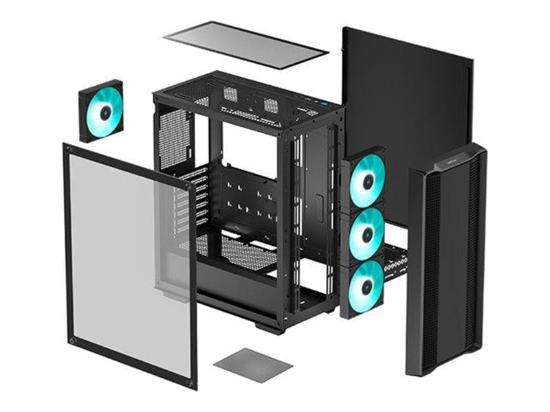 DeepCool CC560 V2 - Gehäuse - Tower - Schwarz
