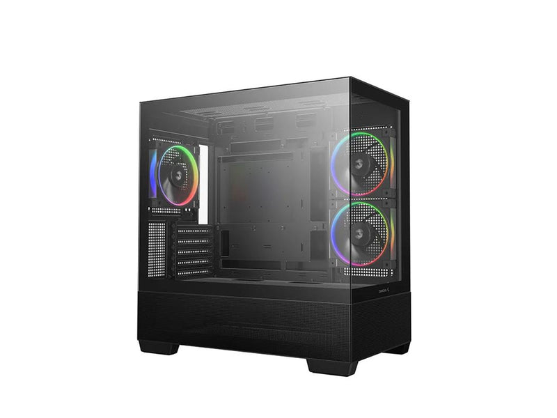 DeepCool CG380 3F - Gehäuse - Minitower - Schwarz