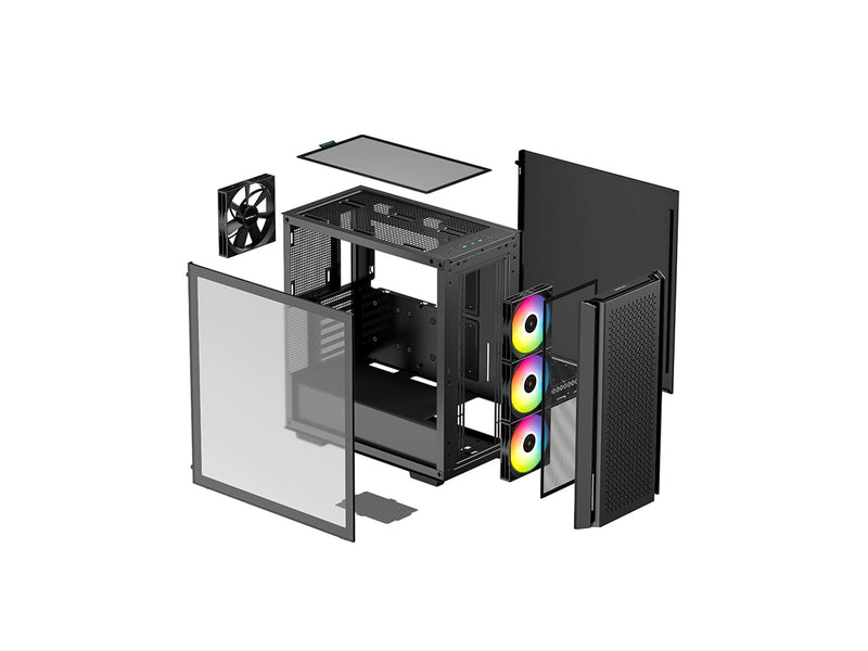 DeepCool CG560 - Gehäuse - Miditower - Schwarz