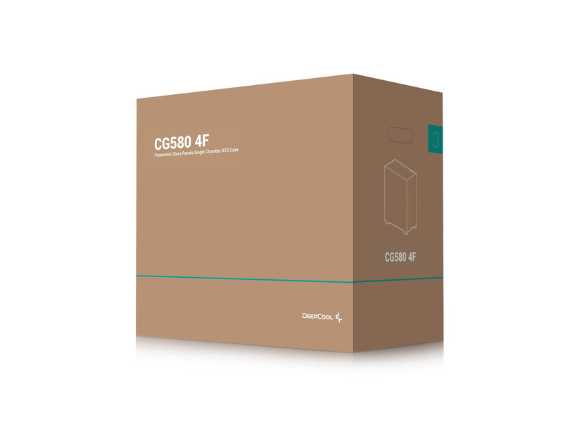 DeepCool CG580 4F - Gehäuse - Miditower - Schwarz