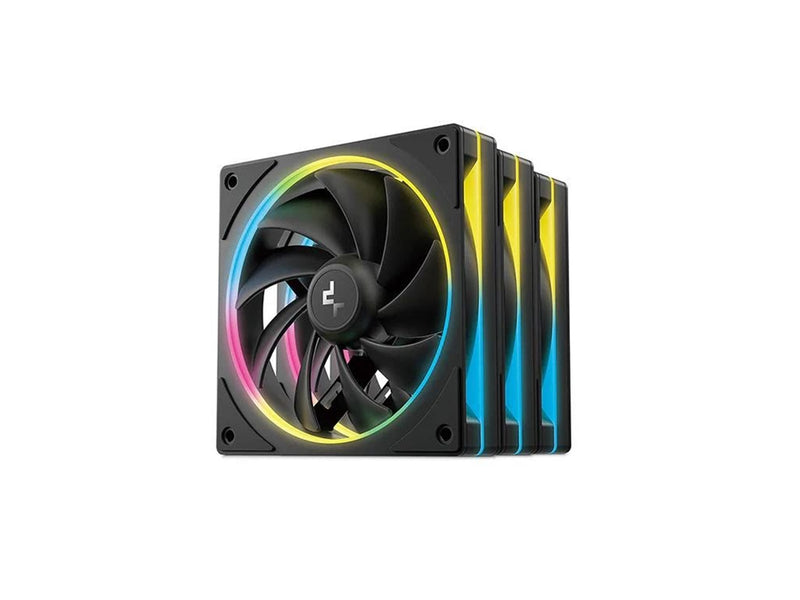 DeepCool FL12 SE 3-1 - Gehäuselüfter - 120mm - Schwarz mit RGB LED - 29 dBA