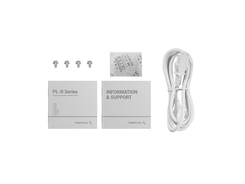 DeepCool PL650-D White Netzteile - 650 Watt - 120 mm - ATX 3.1 - 80 Plus Bronze zertifiziert