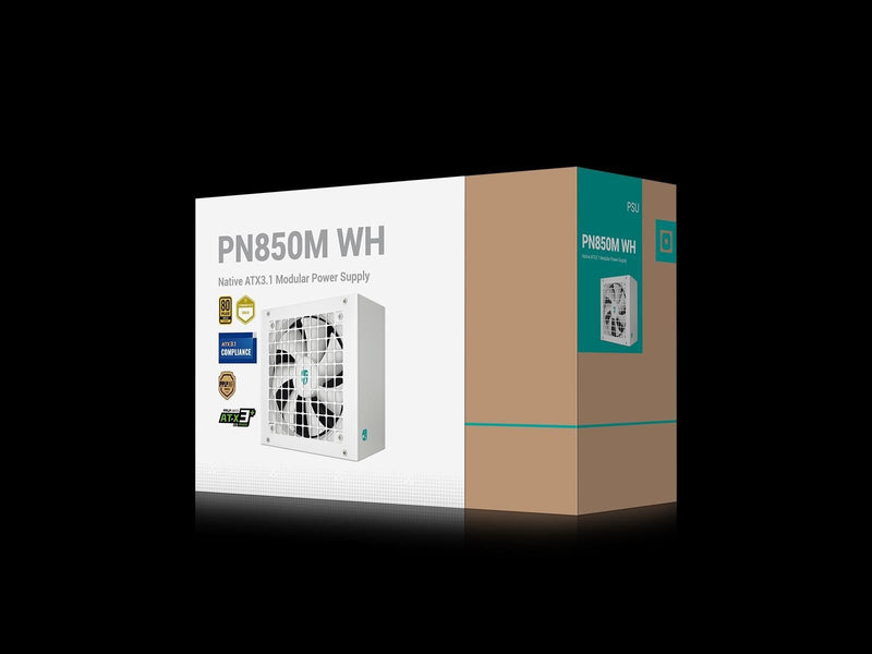 DeepCool PN850M Netzteile - 850 Watt - 120 mm - ATX 3.1 - 80 Plus Gold zertifiziert