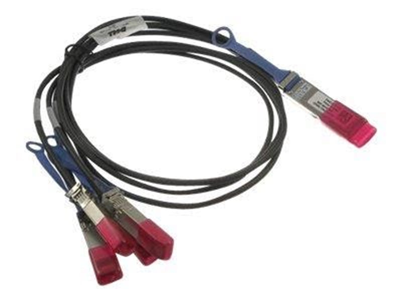 Dell 100GbE Direct Attach - breakout cable - 3 m - Schwarz