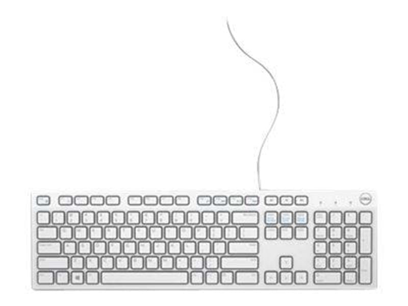 Dell KB216 - keyboard - US International (QWERTY) - Tastatur - Weiss