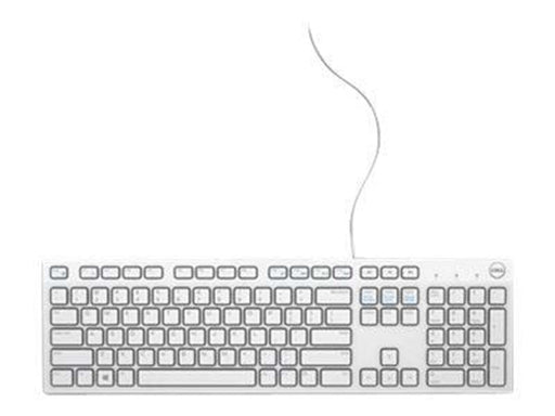 Dell KB216 - keyboard - US International (QWERTY) - Tastatur - Weiss