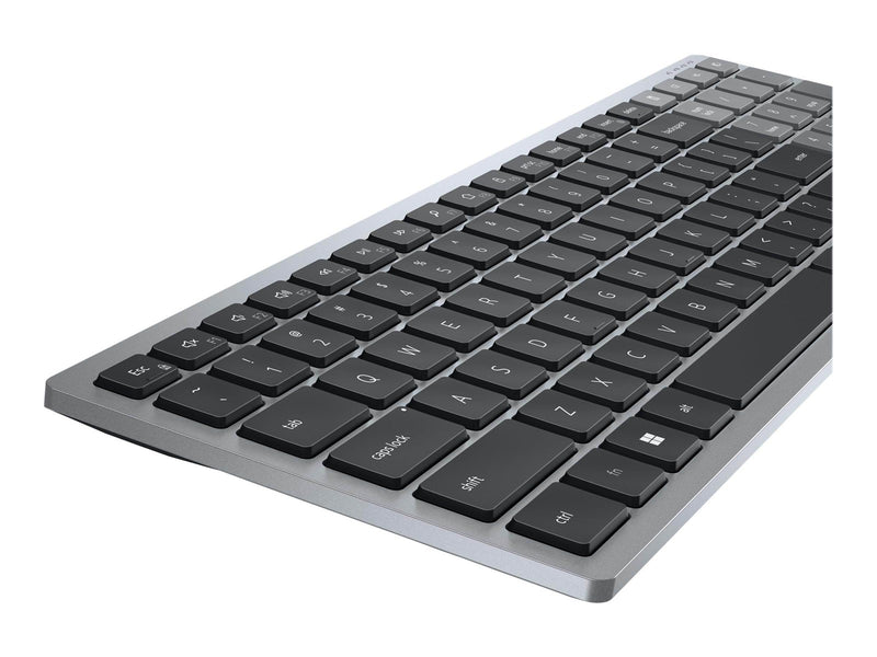 Dell KB740 - keyboard - compact multi device - QWERTZ - German - titan grey - Tastatur - Deutsch - Grau