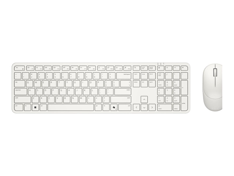 Dell Pro 5 KM526 - keyboard and mouse set - QWERTY - Spanish - light ash Input Device - Tastatur & Maus Set - Spanisch - Weiss