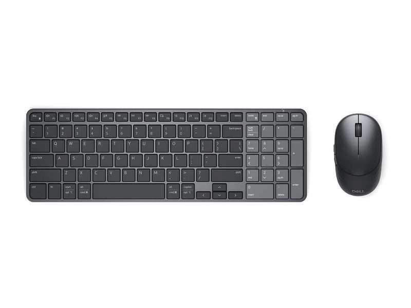 Dell Pro 7 KM746 - keyboard and mouse set - rechargeable compact - AZERTY - French - black Input Device - Tastatur & Maus Set - Französisch - Schwarz