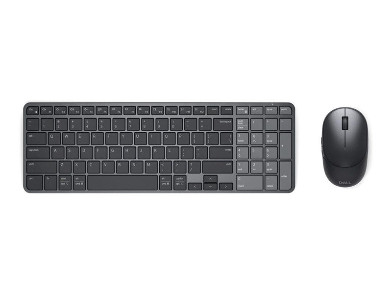 Dell Pro 7 KM746 - keyboard and mouse set - rechargeable compact - AZERTY - French - black Input Device - Tastatur & Maus Set - Französisch - Schwarz