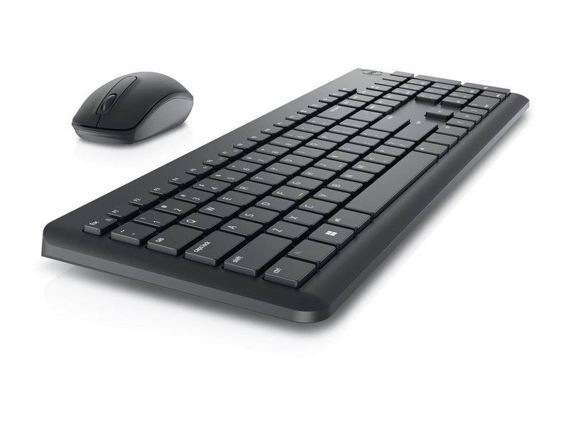 Dell Wireless Keyboard and Mouse KM3322W - keyboard and mouse set - AZERTY - French - black Input Device - Tastatur & Maus Set - Französisch - Schwarz