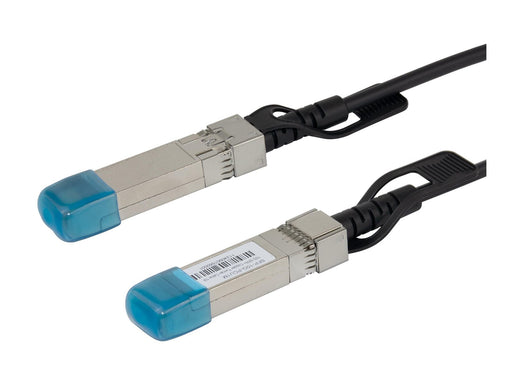 Deltaco 10GBase-CU direct attach cable - 1 m - black - Schwarz - 1m