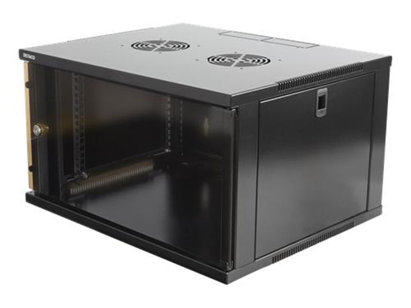 Deltaco 19-5406B - 6U Wall-Mount Rack Cabinet