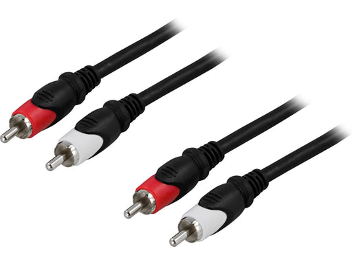 Deltaco 2 x RCA male - 2 x RCA male cable 2 m