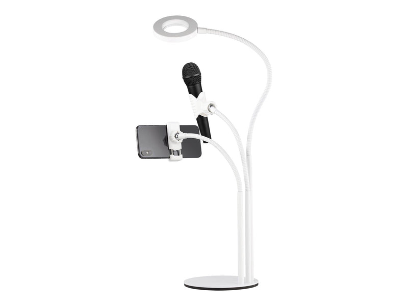 Deltaco 3-IN-1 Selfie Ring Lamp With Phone and Mic