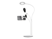 Deltaco 3-IN-1 Selfie Ring Lamp With Phone and Mic