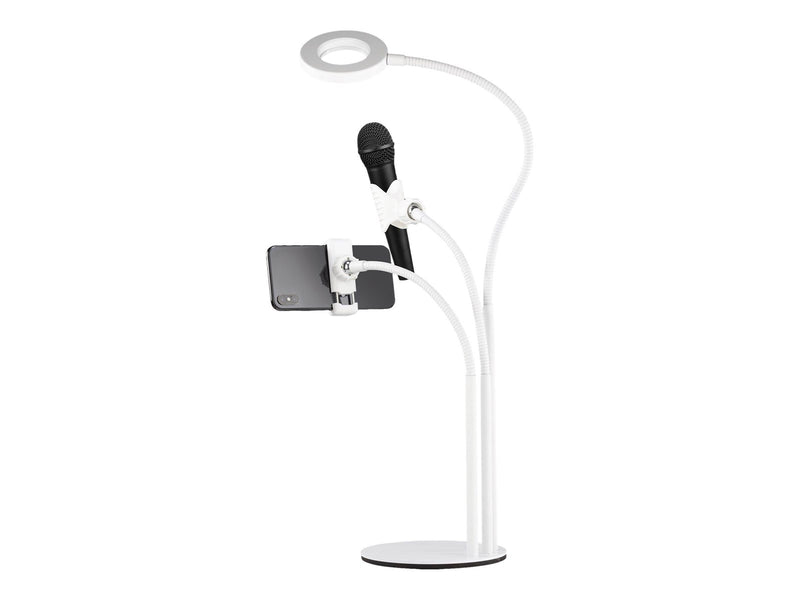 Deltaco 3-IN-1 Selfie Ring Lamp With Phone and Mic