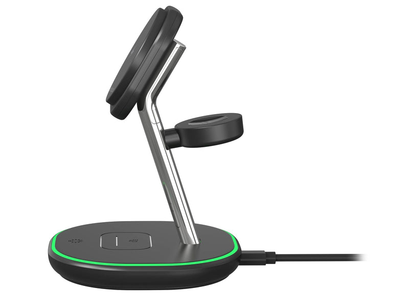 Deltaco 3-in-1 magnetic wireless charging Stand